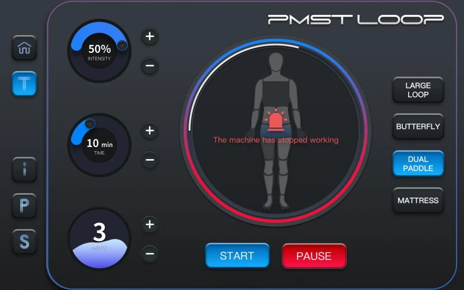 PEMF machine parameter settings PEMF machine parameter settings